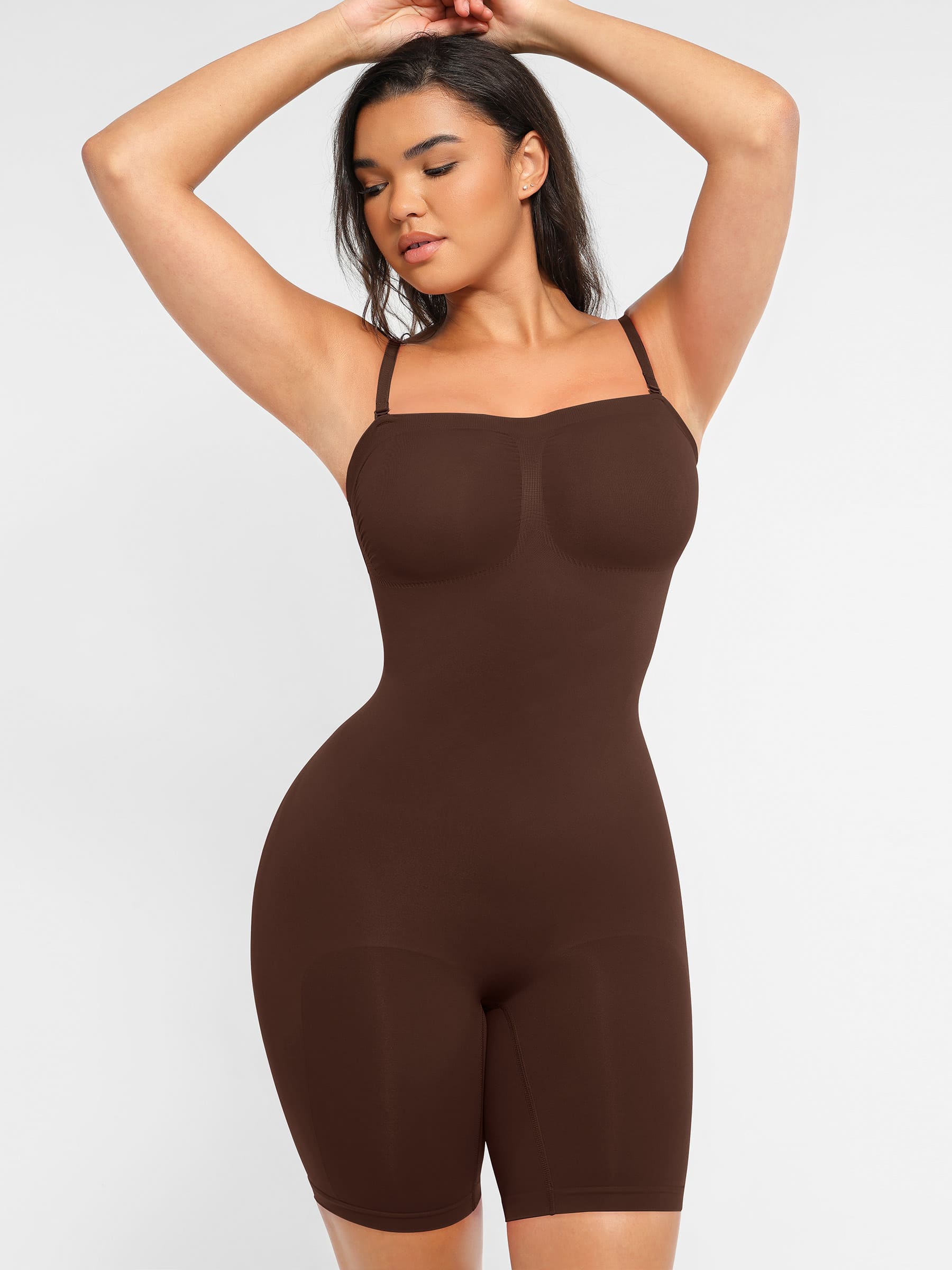 HeyCurve| Strapless Seamless Bodysuit with Removable Straps