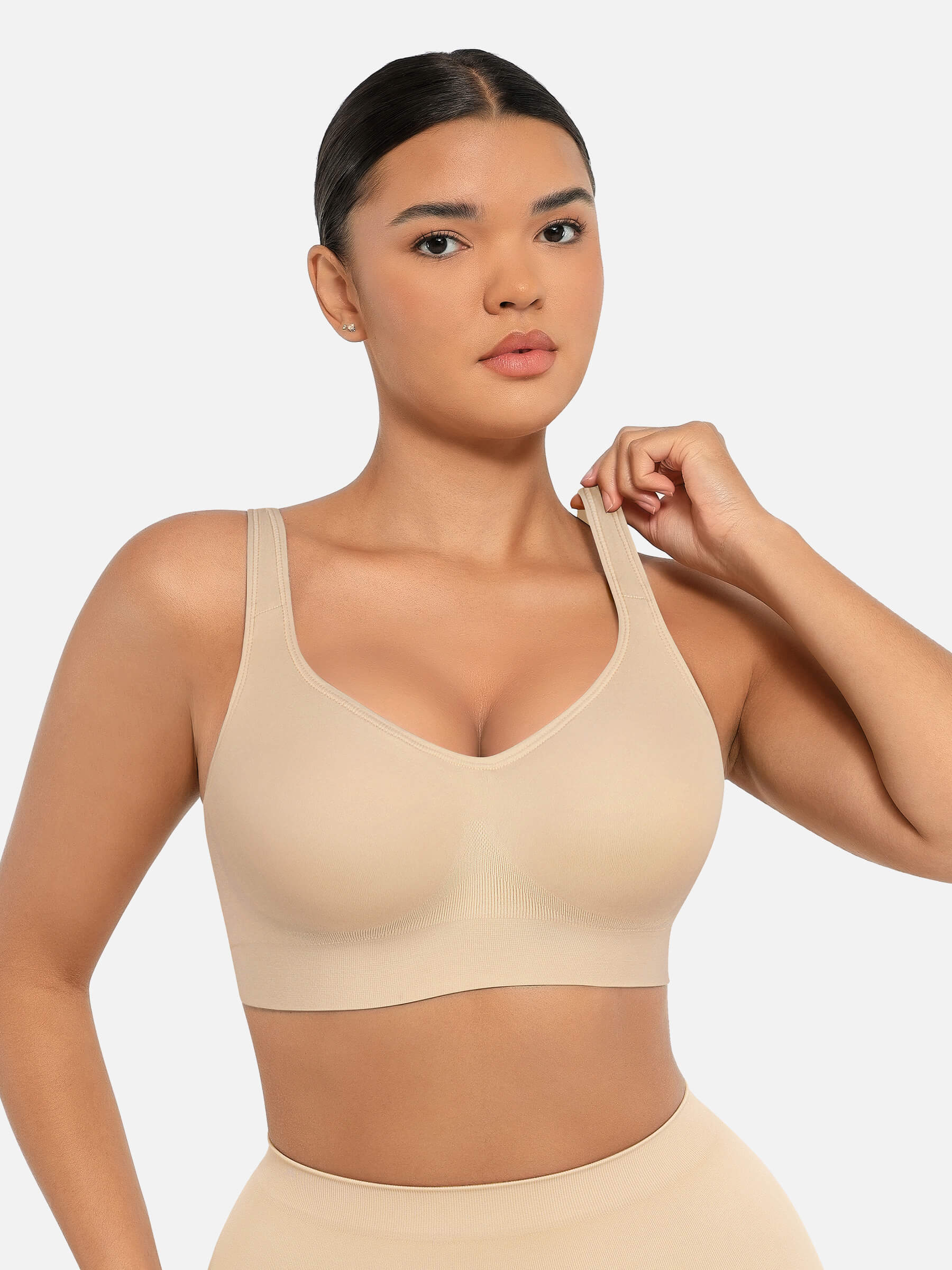 HeyCurve| Built-in Soft Cups Full Coverage Wireless Bras