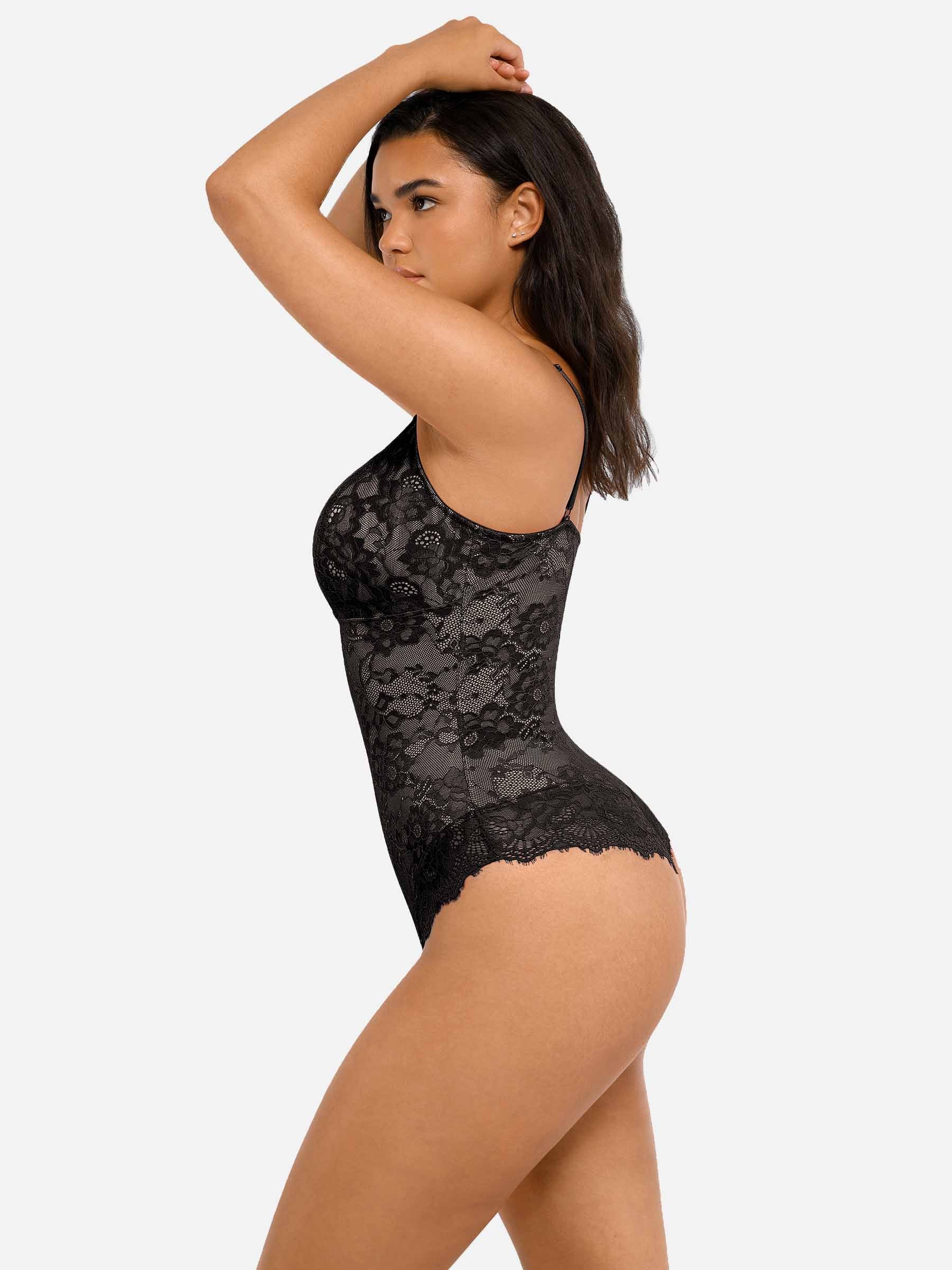 Hey Curve| Spets V-ringad helkroppsdress