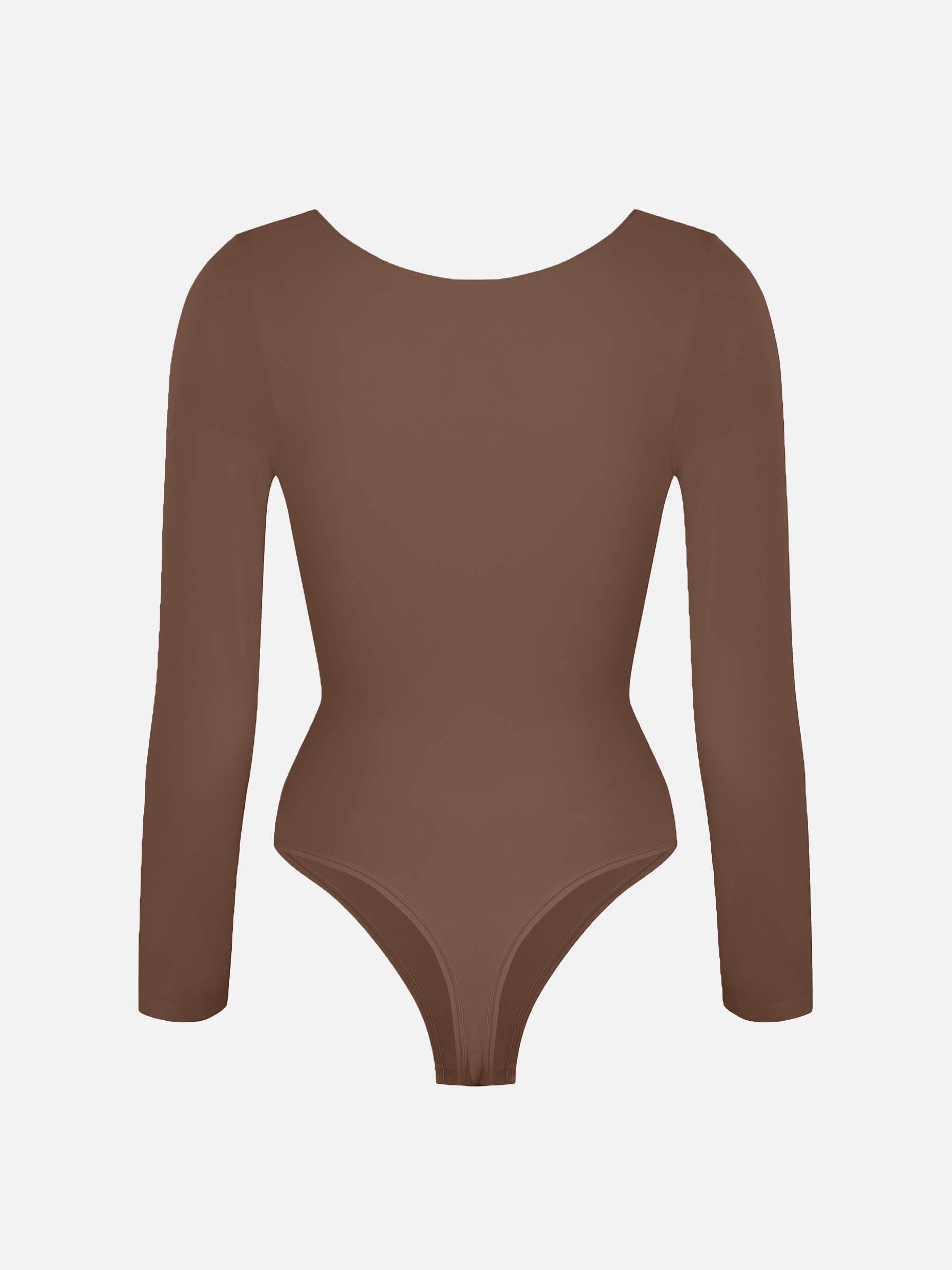 Hey Curve| Sömlös långärmad bröststöd magekontroll tanga bodysuit