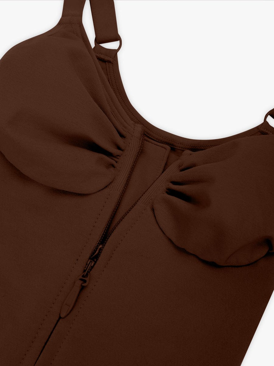 HeyCurve| Sømløs plunge bryststøtte bodysuit med clips indeni