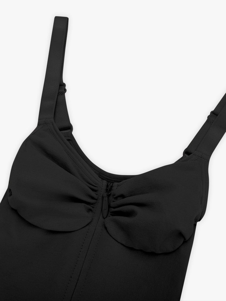 HeyCurve| Sømløs plunge bryststøtte bodysuit med clips indeni