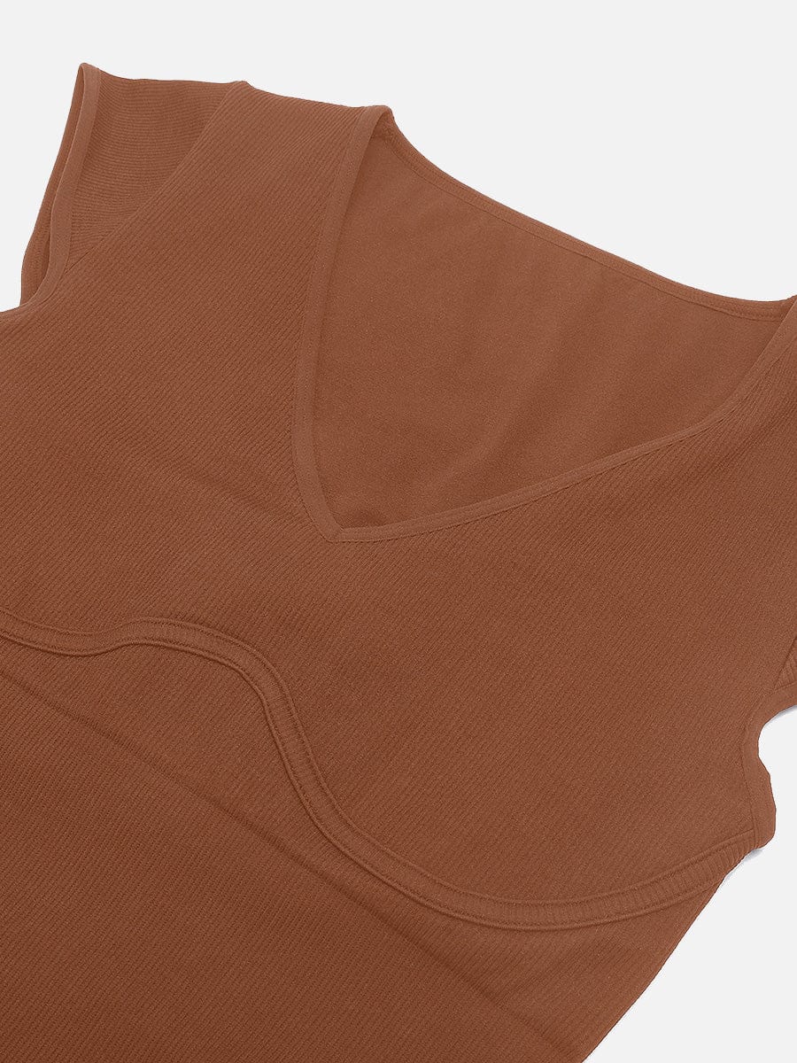 HeyCurve| Sømløs dyb V-talje og maveformende g-streng bodystocking