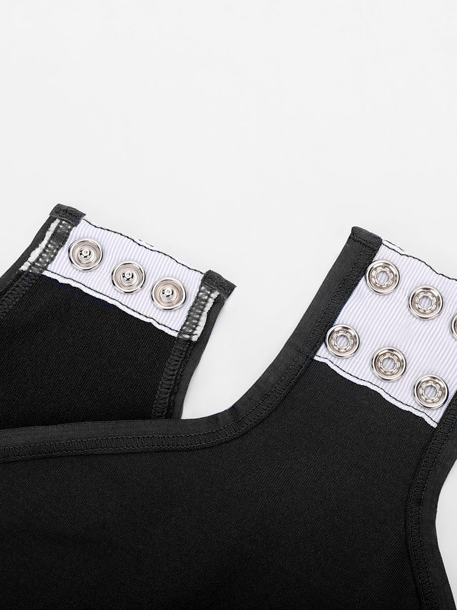 HeyCurve| Sømløs rundhals skulpturerende talje og trykknap skridt trusser bodystocking