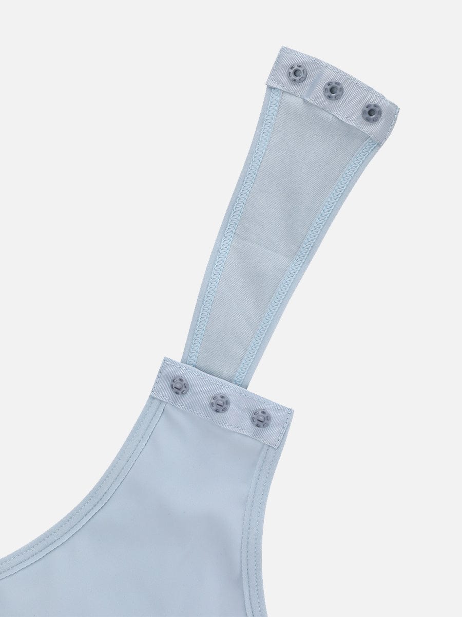 HeyCurve| Square-hals Kortærmet Mavekontrol Body