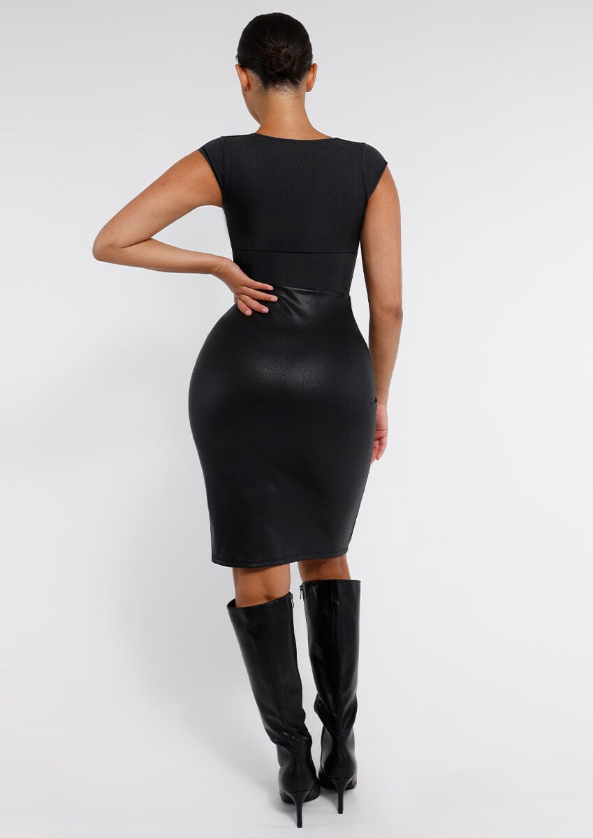 HeyCurve| Sømløs dyb V-talje og maveformende g-streng bodystocking