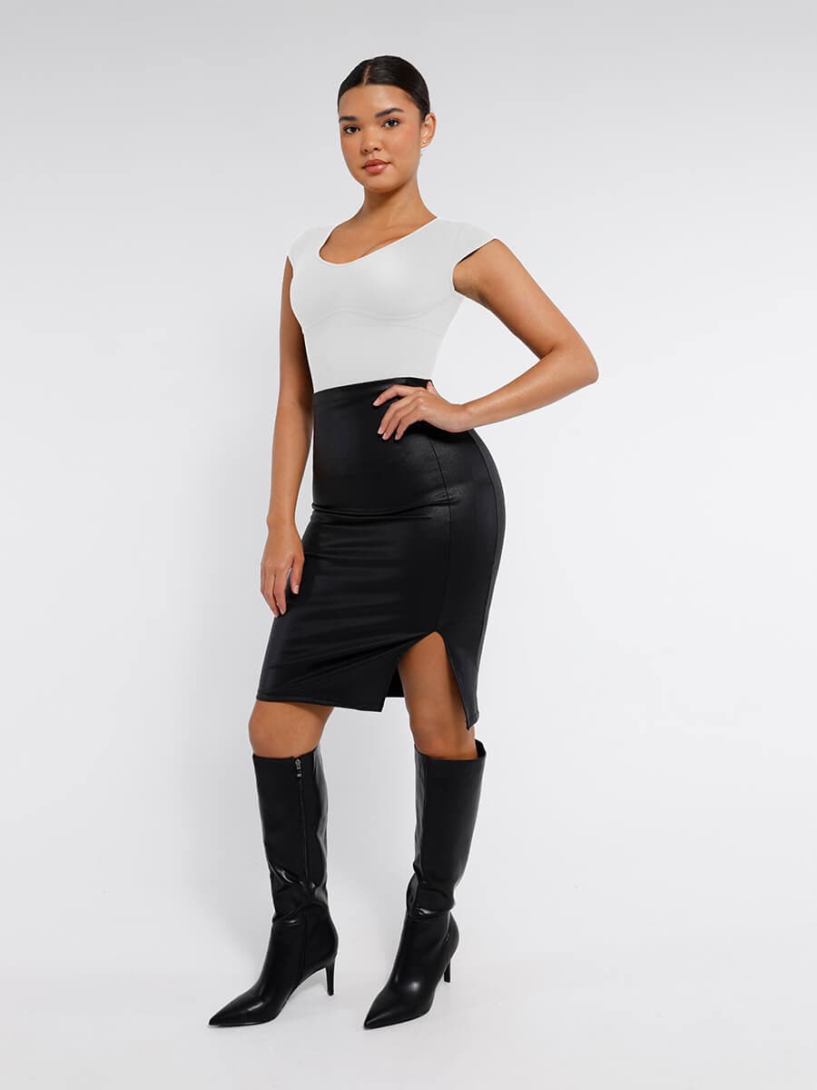 HeyCurve| Sømløs dyb V-talje og maveformende g-streng bodystocking