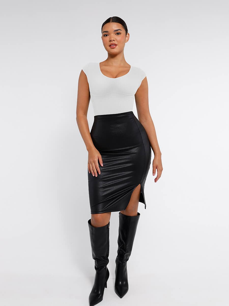 HeyCurve| Sømløs dyb V-talje og maveformende g-streng bodystocking