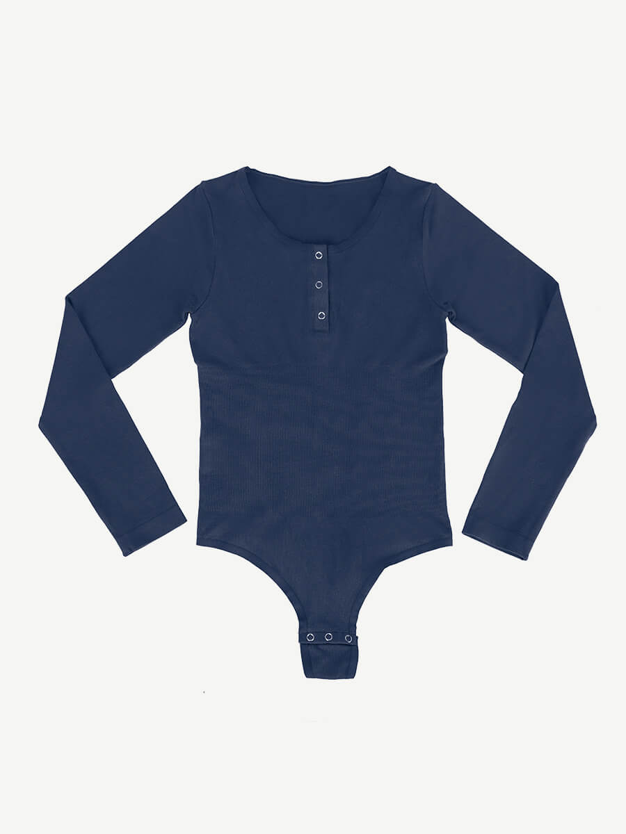 HeyCurve| Sømløs Ydre Langærmet G-streng Bodystocking