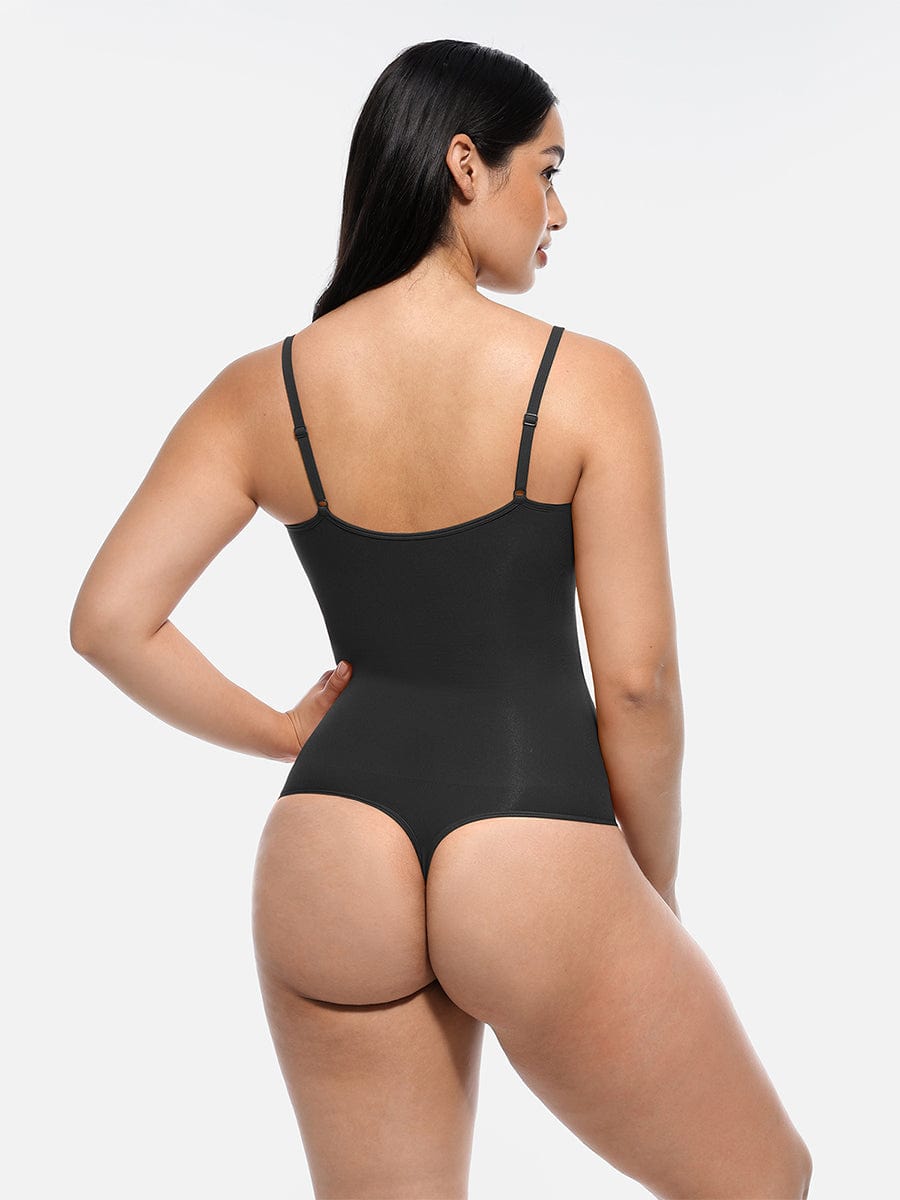 HeyCurve| Sømløs skulptur dækket buste jumpsuit g-streng bodysuit