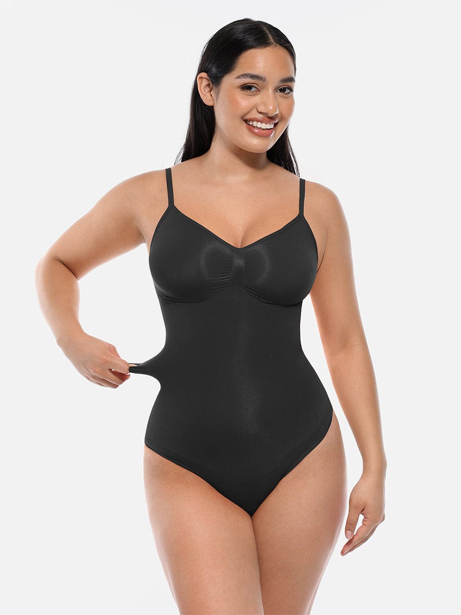 HeyCurve| Sømløs skulptur dækket buste jumpsuit g-streng bodysuit