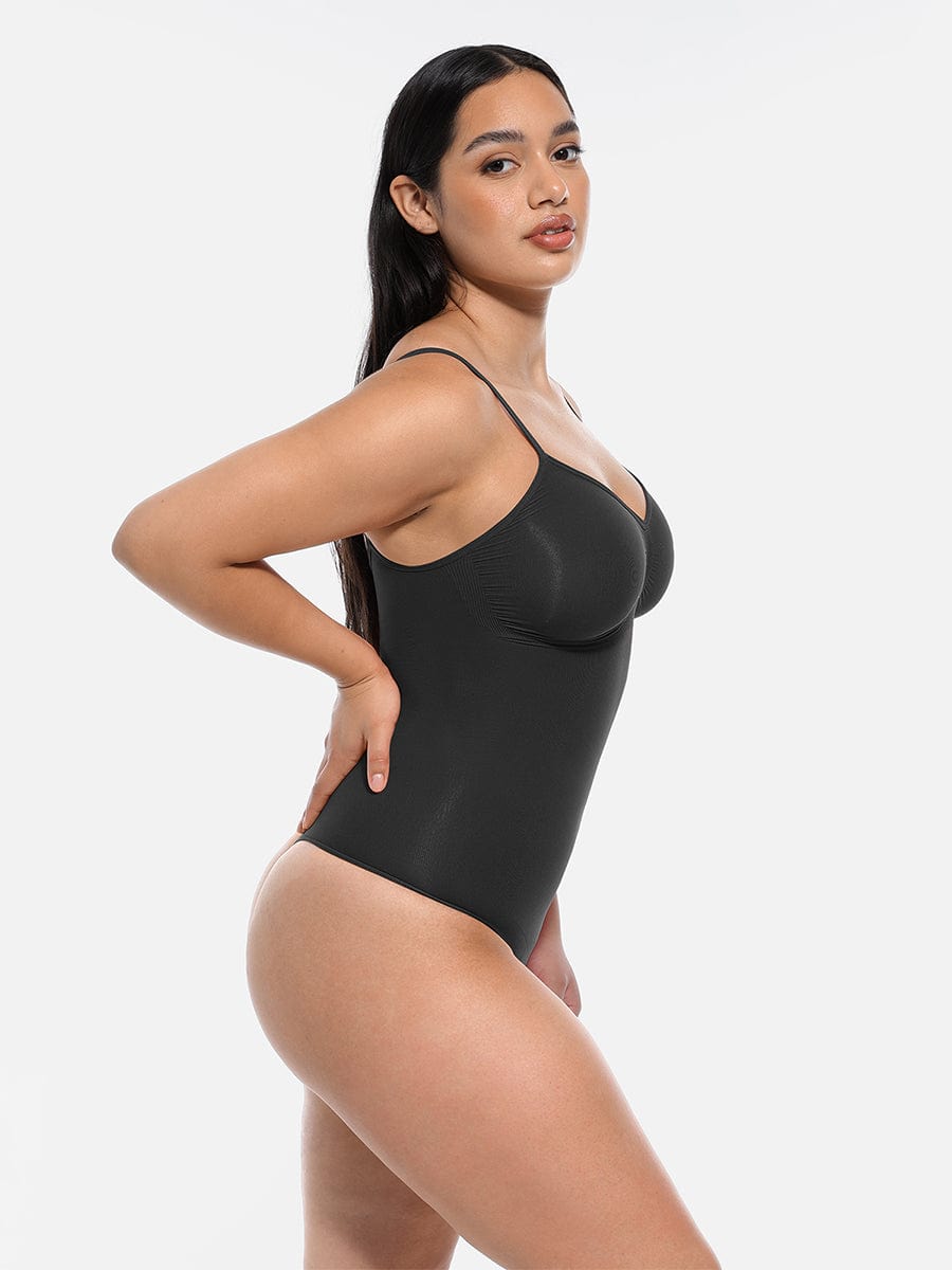 HeyCurve| Sømløs skulptur dækket buste jumpsuit g-streng bodysuit