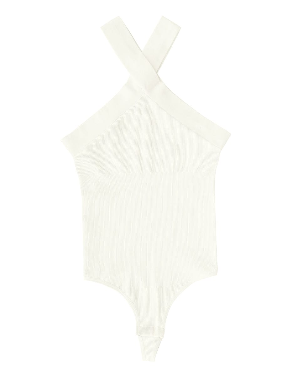 HeyCurve| Sømløs crossover halter g-streng bodystocking