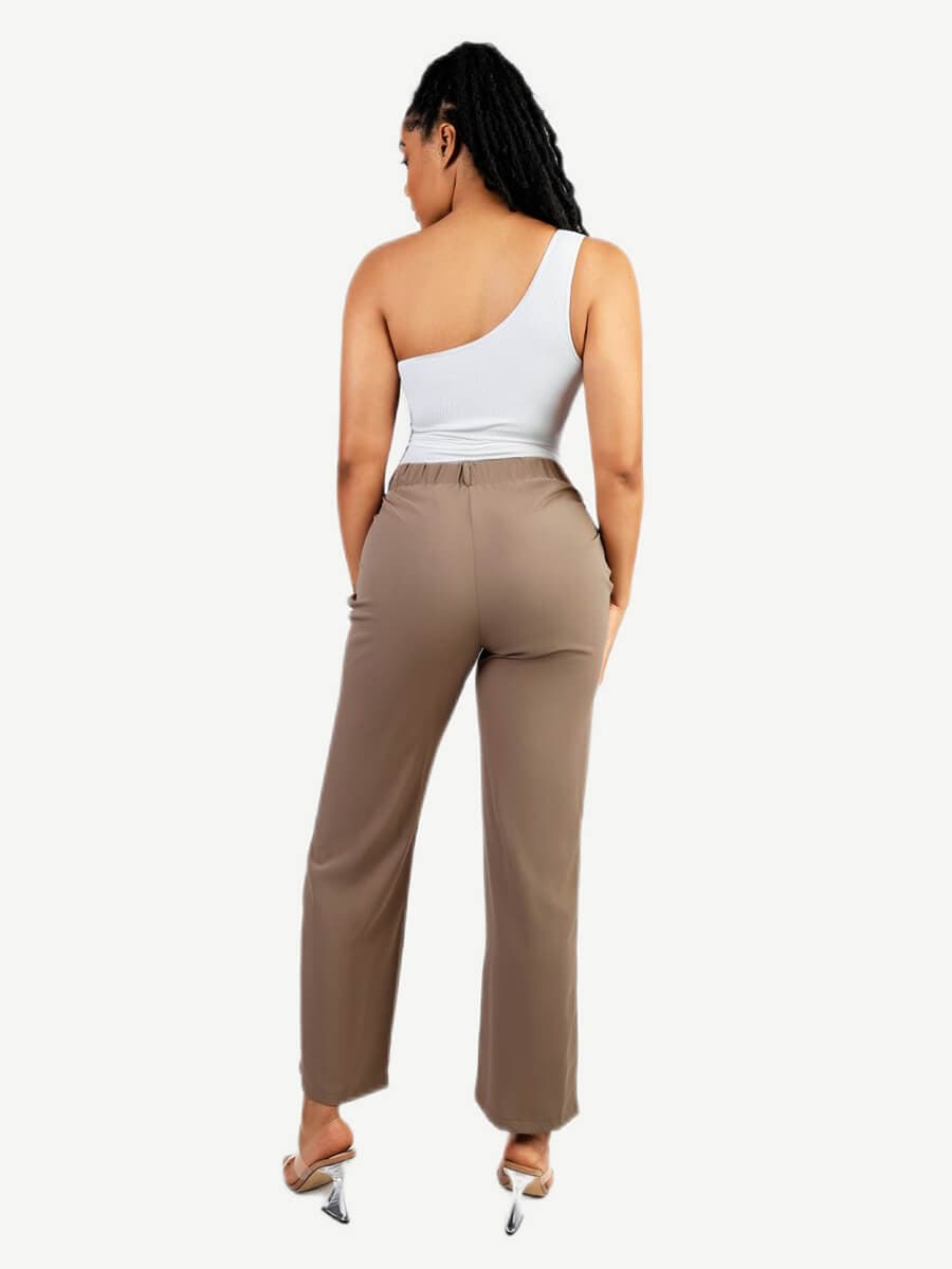 HeyCurve| Sømløs Én-Skulder Taljeformende Mavekontrol Kropsdragt Bodysuit