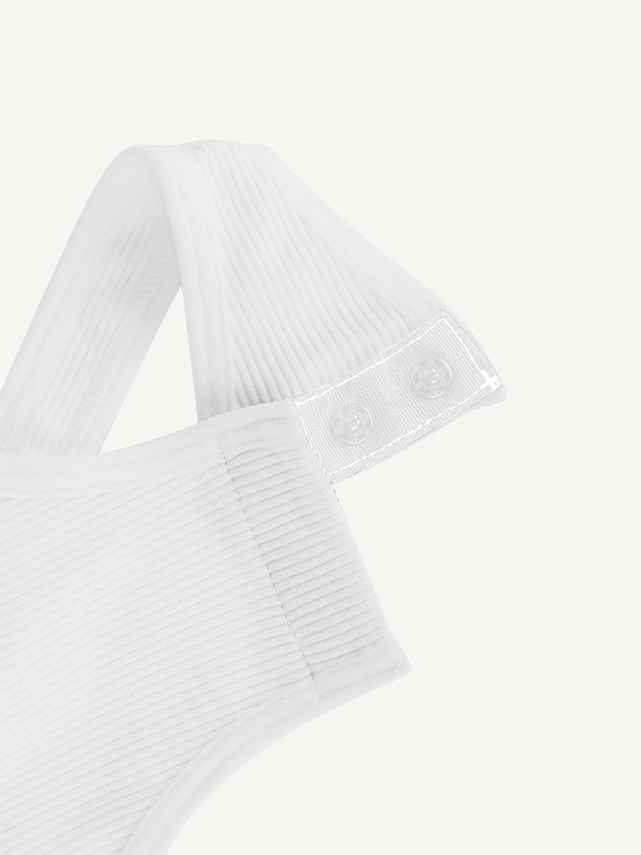 HeyCurve| Sømløs Én-Skulder Taljeformende Mavekontrol Kropsdragt Bodysuit