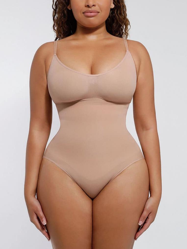 HeyCurve| Sømløs skulptur dækket buste jumpsuit g-streng bodysuit